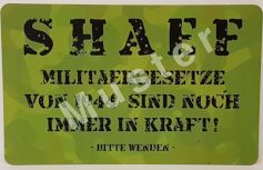 Muster SHAEF-Karte Vorderseite