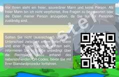 Muster Naturrechtkarte Rückseite